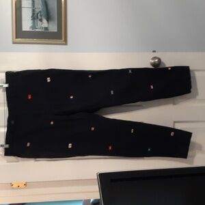 Brooks Brothers Navy Chinos with Flag Accents